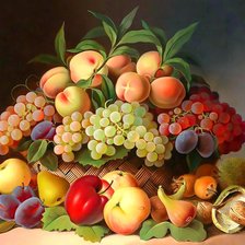 Схема вышивки «фруктовый натюрморт»