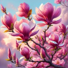 Схема вышивки «Магнолии»