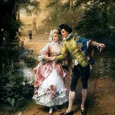 Схема вышивки «По картине Чезаре Детти»