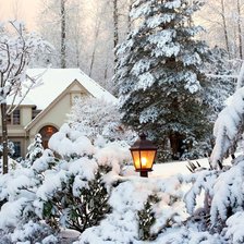 Схема вышивки «пейзаж»