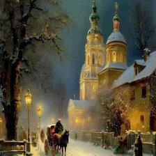 Схема вышивки «Snezna noc»