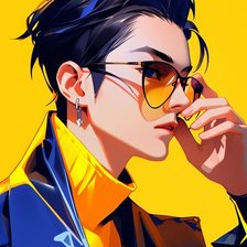 Парень в желтых очках