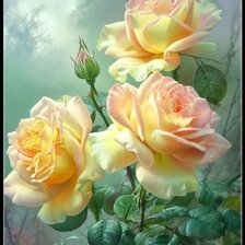 Схема вышивки «Розы»