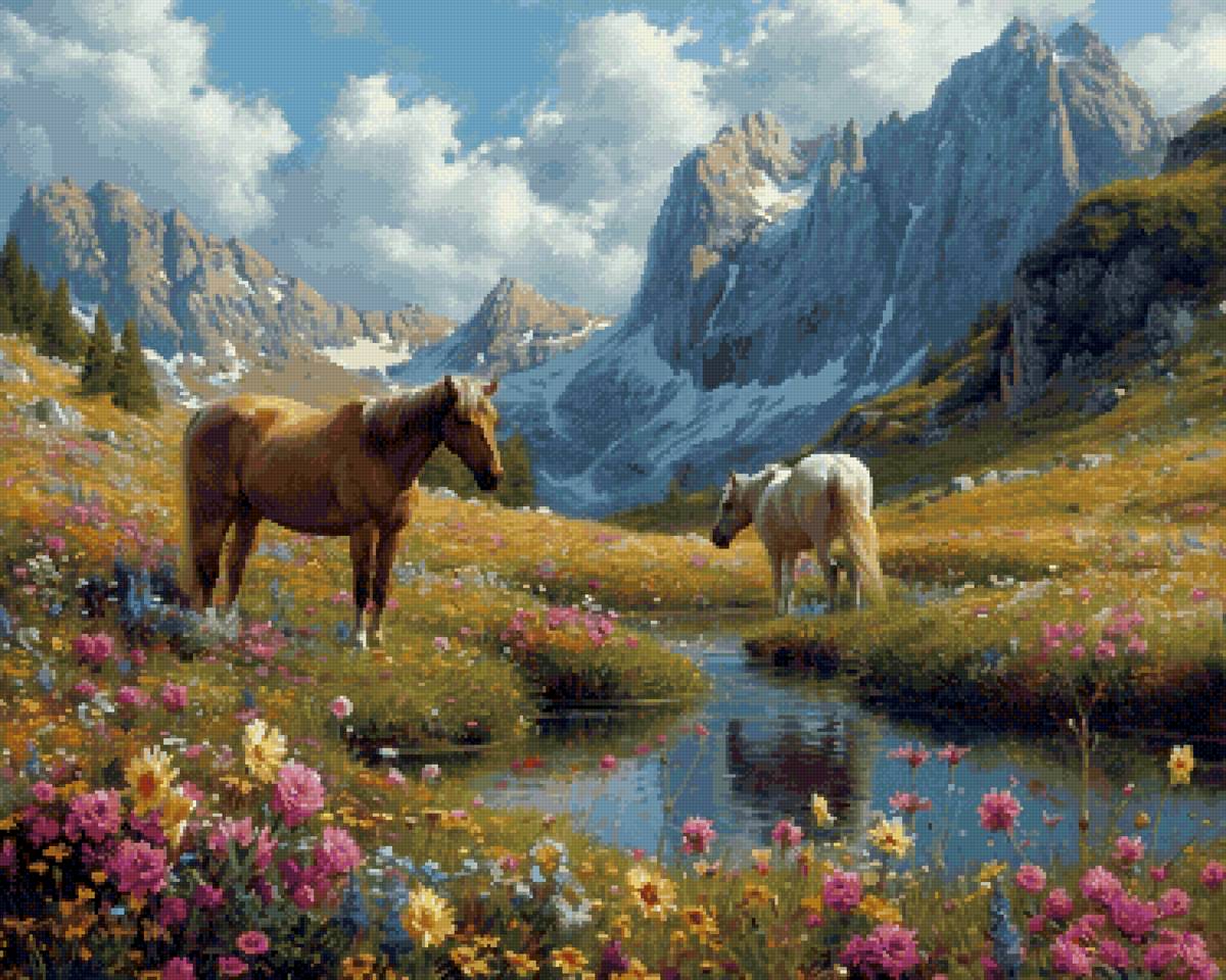 Поле - поле, лошади - предпросмотр