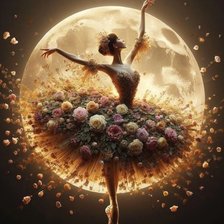 Схема вышивки «Лунный танец цветов»