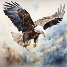 Схема вышивки «Орёл»