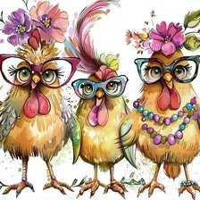 Схема вышивки «Цыпочки»