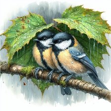 Схема вышивки «Задождило»