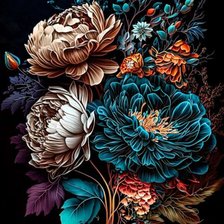 Схема вышивки «Цветы»