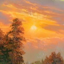 Схема вышивки «Закат»