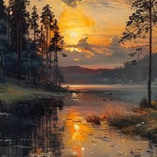 Схема вышивки «Закат 2»