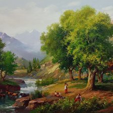 Схема вышивки «ВОДОПОЙ»