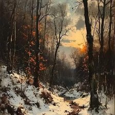 Схема вышивки «Zima, suma»