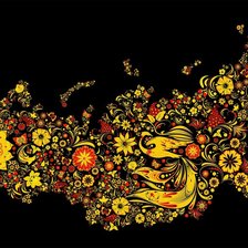 Схема вышивки «Россия хохлома»