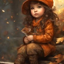 Схема вышивки «Fox Girl»