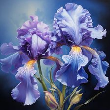 Схема вышивки «ИРИСЫ»