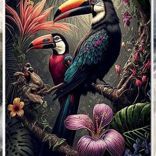 Схема вышивки «Tucan»