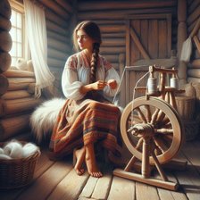 Схема вышивки «Девушка»