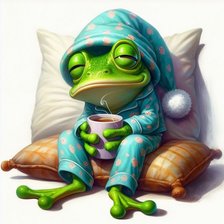 Схема вышивки «Лягух»