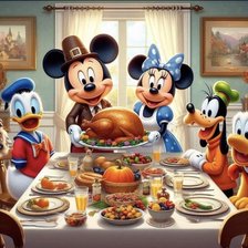 Cena familia Disney