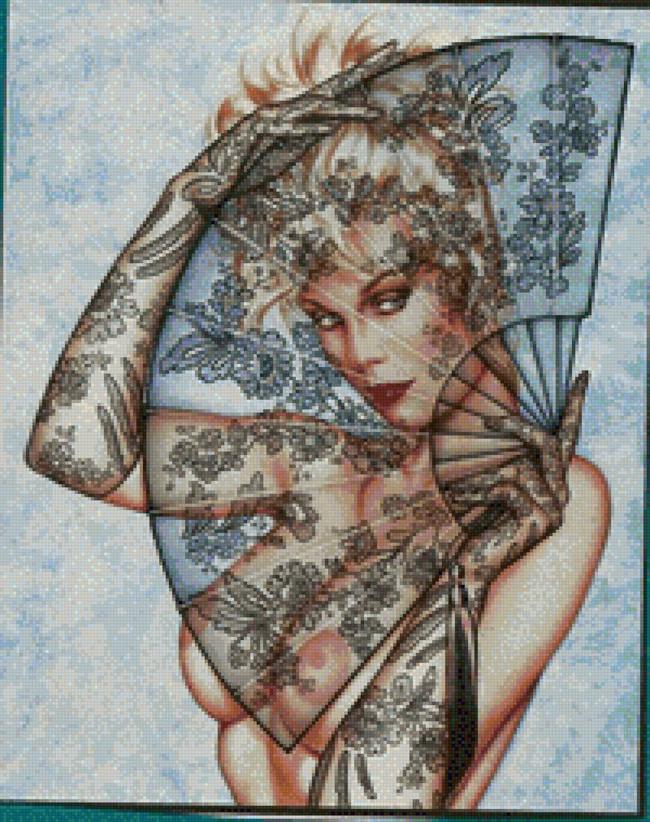 Mujer Abanico - предпросмотр