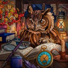 Схема вышивки «Сова»