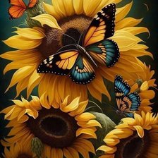 Схема вышивки «Girasol»