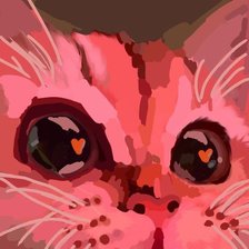 Схема вышивки «кот»