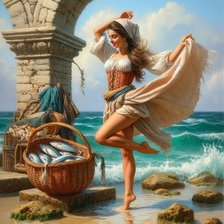 Схема вышивки «счастливая девушка»