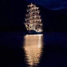 Схема вышивки «Парусник»