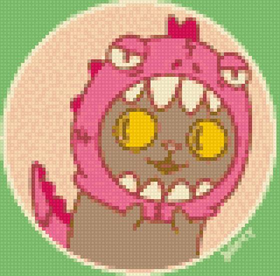 котик в костюмчике - динозавр, розовый, костюм, кот - предпросмотр