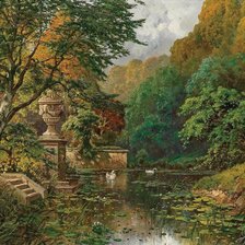 Схема вышивки «Старый парк»