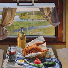 Схема вышивки «К морю. Ф. Кубарев»