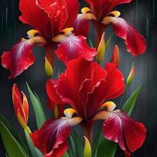 Схема вышивки «Ирисы»