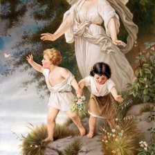 Схема вышивки «Ангел мама»