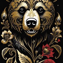 Схема вышивки «Медведь»