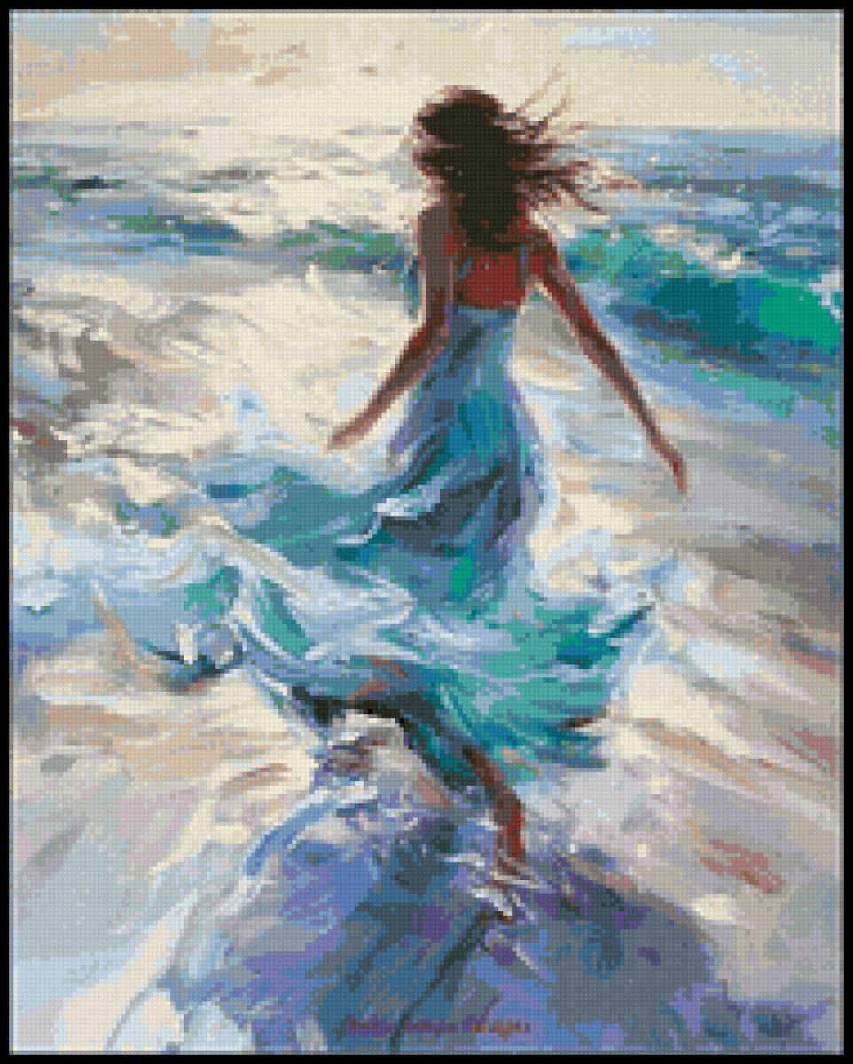 Chica en la playa - предпросмотр