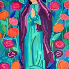 Схема вышивки «Guadalupe colorida»