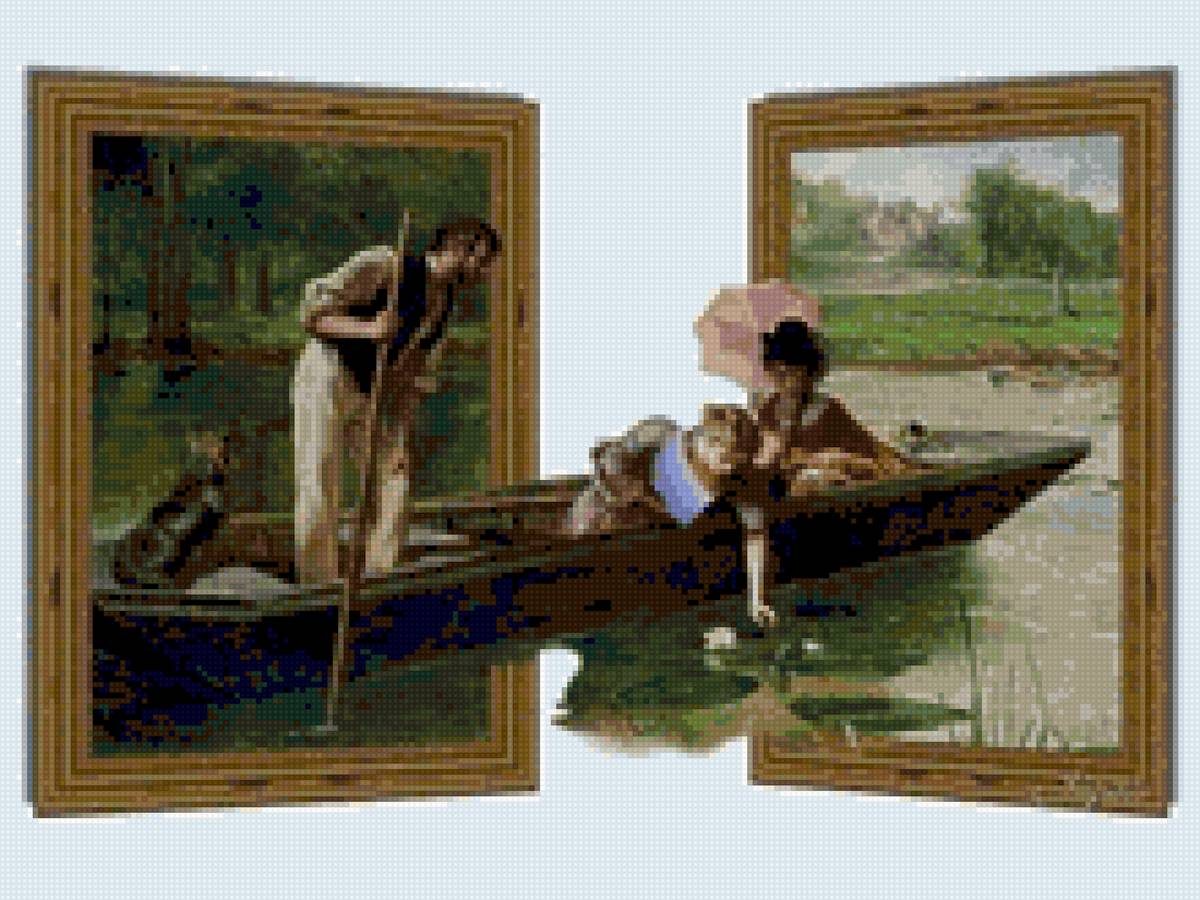 Cruzando 3D canoa - предпросмотр