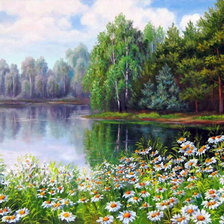 Схема вышивки «Ромашки»