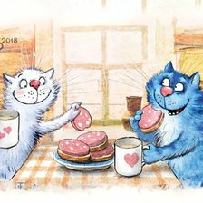 Схема вышивки «Вкусное чаепитие»