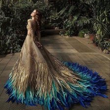 Схема вышивки «Vestido de gala»