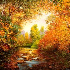 Схема вышивки «осень»