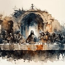 Última cena vintage