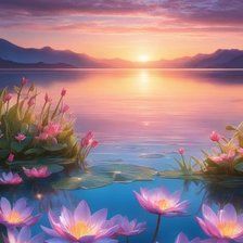 Схема вышивки «Кувшинки»