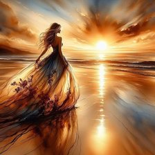 Схема вышивки «ДЕВУШКА-ВОСХОД»