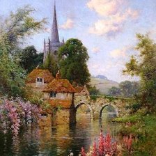 Схема вышивки «Средневековый городок»