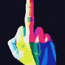 Схема вышивки «Фак»