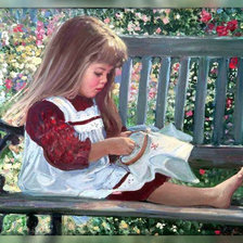 Схема вышивки «маленькая вышивальщица»