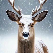 Схема вышивки «олень»